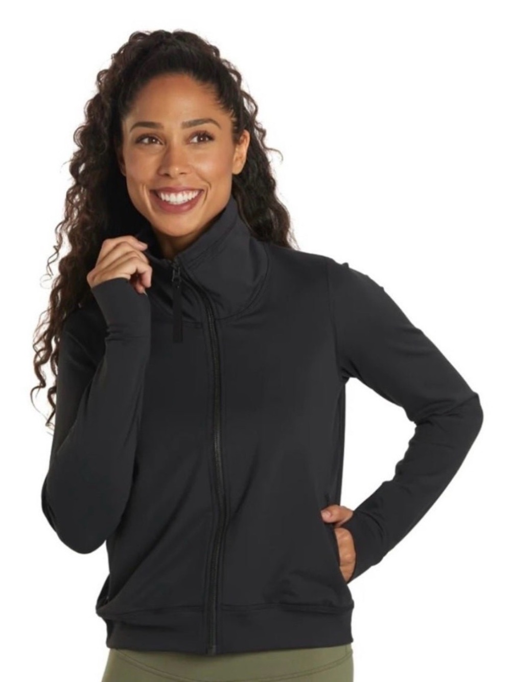 NWTS Prana Layna full zip jacket with thumb holes